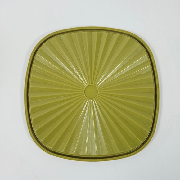 VTG Tupperware Servalier Bowl 858-1 W/ Lid 859-1 Avocado Green Made In Canada - Picture 10 of 13